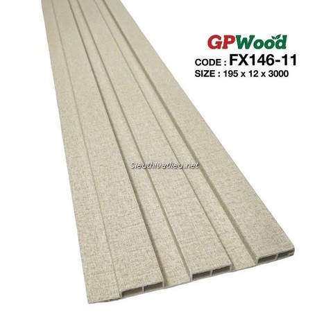 Lam nhựa 3 sóng Decor FX146-11 vân vải màu kem