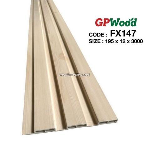 Lam nhựa 3 sóng Decor FX147 vân gỗ màu kem
