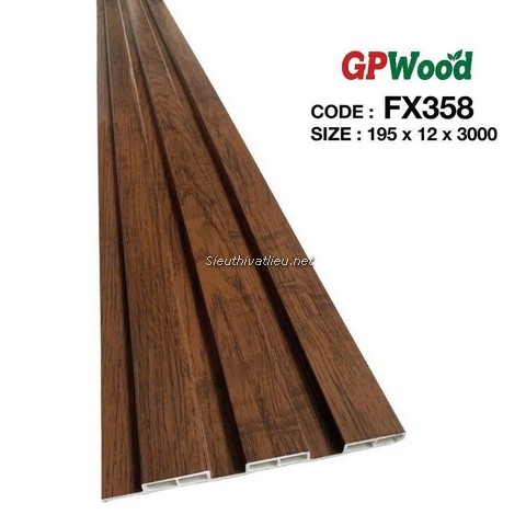 Lam nhựa 3 sóng Decor FX358 vân gỗ màu nâu