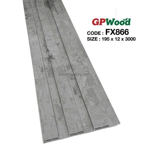 Lam nhựa 3 sóng Decor FX866 vân xi măng betong