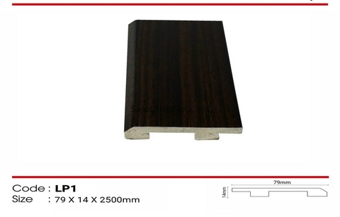Len tường nhựa LP1 vân gỗ màu đen