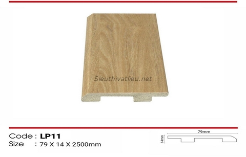 Len tường nhựa LP11 vân gỗ màu vàng