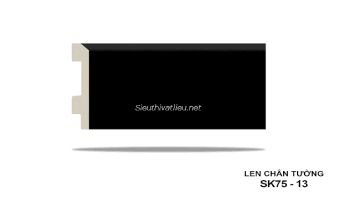 Len tường nhựa SK75-13 vân gỗ màu đen
