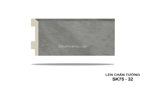 Len tường nhựa SK75-32 vân bê tông (xi măng) màu xám
