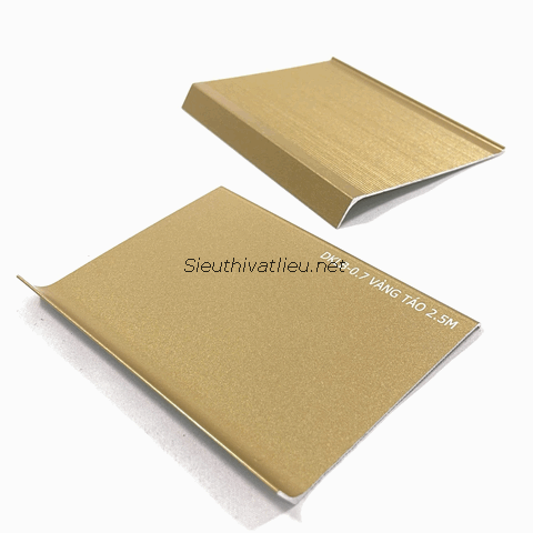 Len tường nhôm cao 80 màu vàng sáng