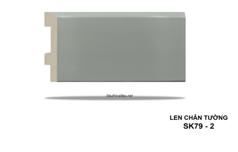 Len tường nhựa SK79-2 vân trơn màu xám