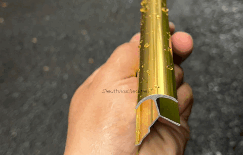 Nẹp nhôm ốp góc bo tròn MY10
