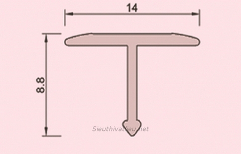 Nẹp nhôm T14