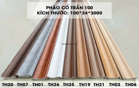 Phào chỉ cổ trần nhựa vân gỗ