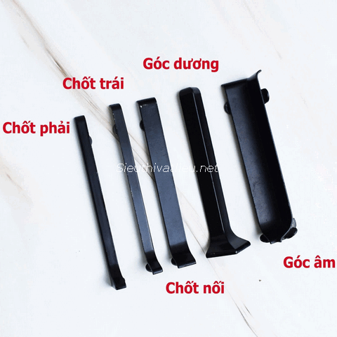 Len tường nhôm cao 60 màu đen mờ