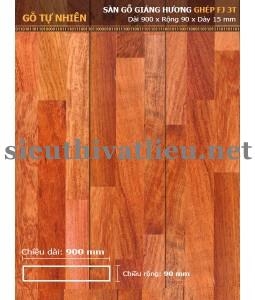 Sàn Gỗ Tự Nhiên Giáng Hương Ghép FJ3T 900mm
