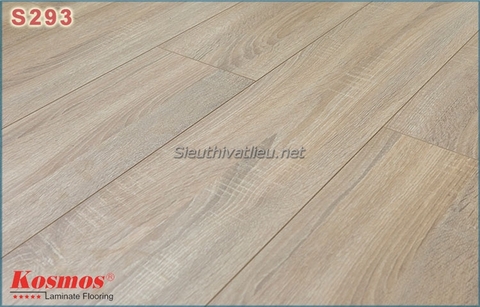 Sàn gỗ Kosmos bản lớn 8mm S293 màu kem