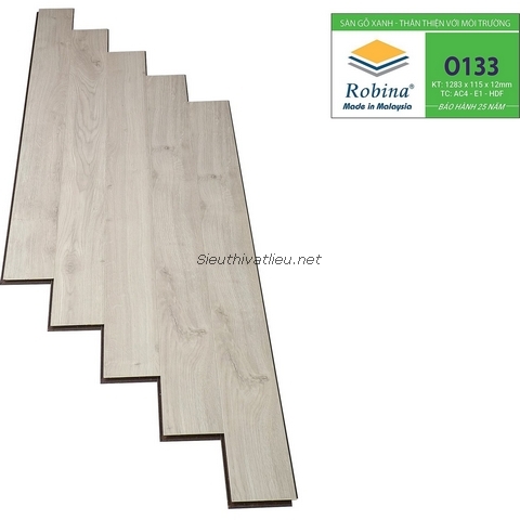 Sàn gỗ  Malaysia Robina O133 12mm bản nhỏ