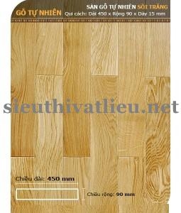 Sàn Gỗ Tự Nhiên Sồi Trắng 450mm