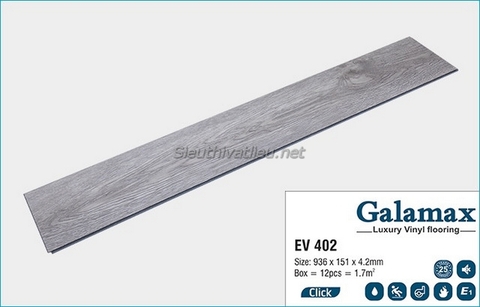 Sàn nhựa hèm khóa Galamax EV 402