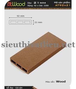 Sàn Gỗ Ngoài Trời Atwood AT 92x21 Wood