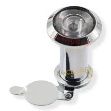 Mắt thần 2 - 3cm, màu trắng, ống nhòm cửa nhôm cửa gỗ loại mỏng