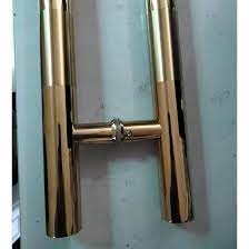 Tay kéo cửa màu vàng dài 60 tâm lỗ 40cm, chữ H phi 38