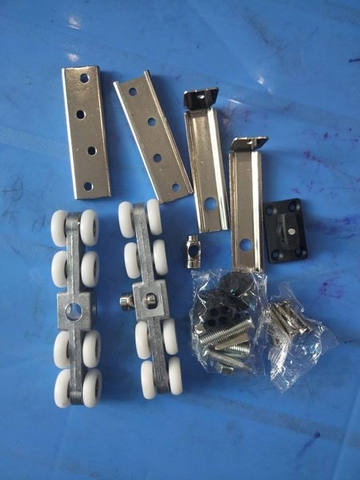 Bánh xe lùa treo cửa nhôm 8 bánh, bánh xe cửa lùa cao cấp