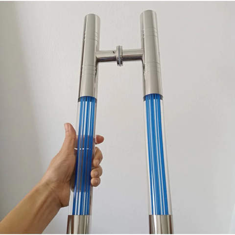 Tay kéo cửa thủy lực dài 80cm, Tay nắm cửa kính dài 80cm tâm lỗ 60cm / dài 60cm tâm lỗ 40cm
