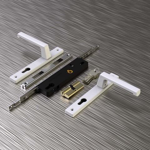 KHÓA TAY NẮM HUY HOÀNG ĐA ĐIỂM 80 SƠN TRẮNG