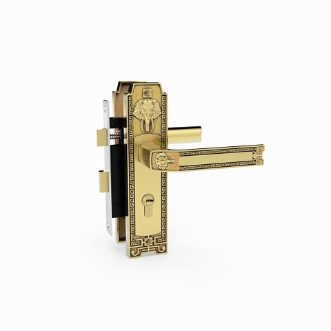 KHÓA TAY NẮM HUY HOÀNG HC 5828 PVD GOLD