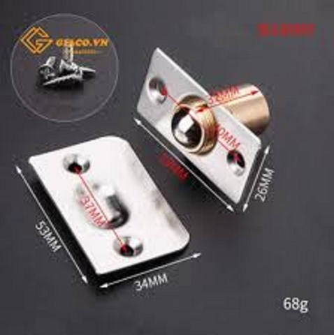 Chốt cửa cổ bi, chốt nảy giữ cửa, chốt bật con lăn