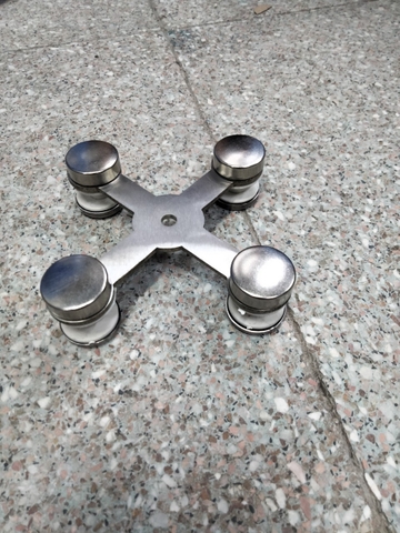 chân nhện bắt kính cường lực loại nhỏ tim lỗ 7cm