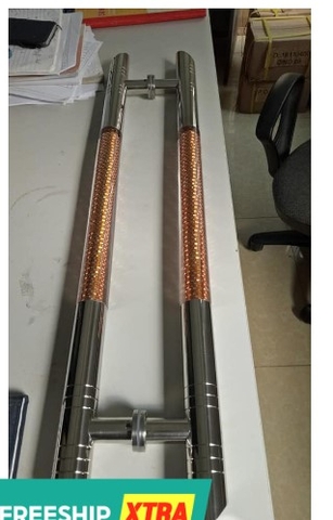 Tay kéo cửa thủy lực dài 80cm, Tay nắm cửa kính dài 80cm tâm lỗ 60cm