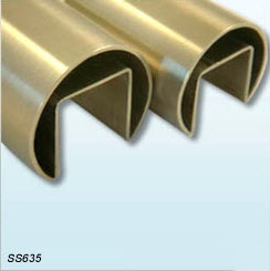 Ống khe lan can kính cầu thang