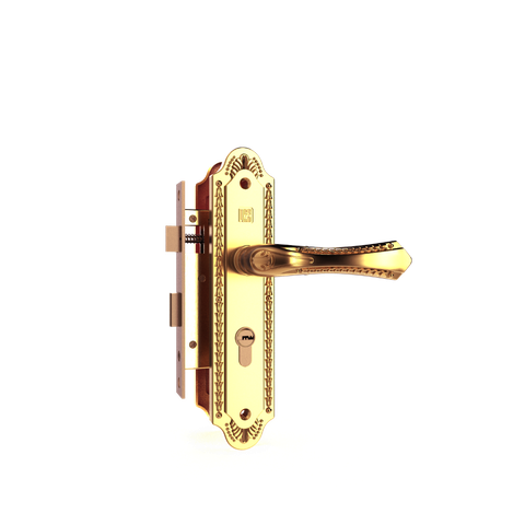 KHÓA TAY NẮM HUY HOÀNG HC 5861 PVD GOLD, Khoá tay nắm đồng thau