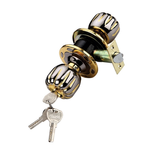 Khóa quả đấm, Khóa tay nắm tròn HUY HOÀNG 03 lõi khóa đồng thau