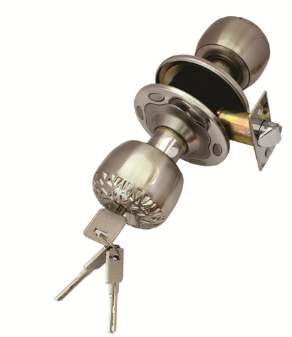 Khóa tay nắm tròn HUY HOÀNG 17 lõi khóa bằng đồng thau