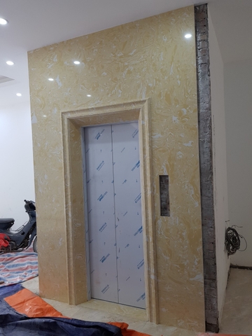 Đá ốp thang máy 1