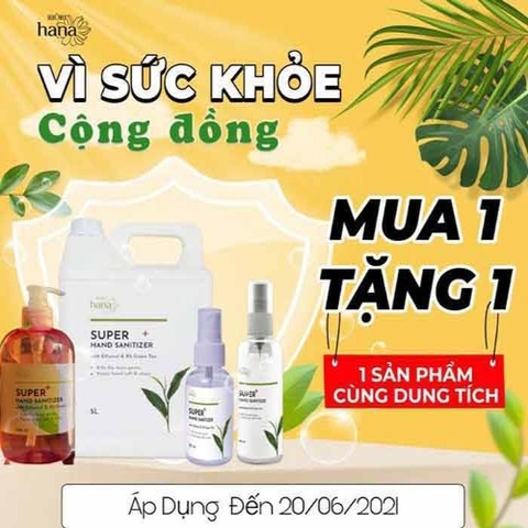 Nước rửa tay khô diệt khuẩn Riori -Mua 1 tặng 1