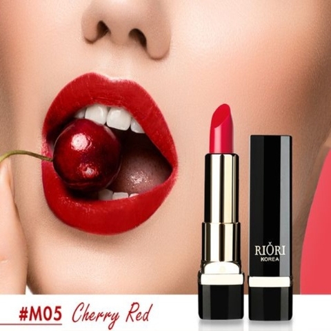 Son lì Riori Cherry Red - Matte Lipstick 05