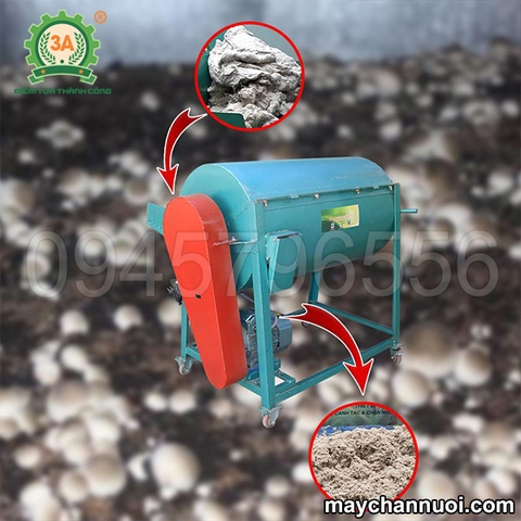 máy đánh tơi bông trồng nấm 3A3,5Kw