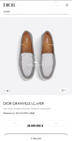 DIOR GRANVILLE LOAFER - LIKE AUTH 99%