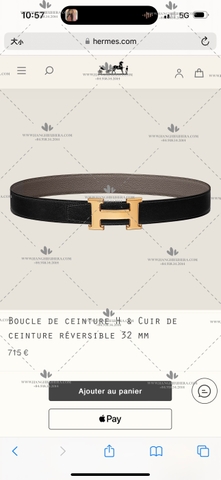 HERMES BELT 32MM - LIKE AUTH 99%