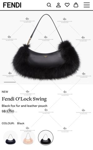 FENDI O'LOCK SWING - LIKE AUTH 99%