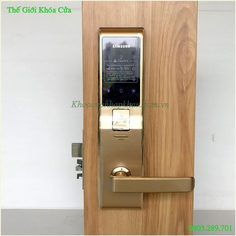 Khóa cửa vân tay sam sung SHS - P705 - Gold