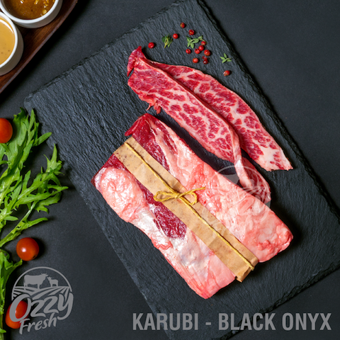 KARUBI - BLACK ONYX, vân cẩm thạch tuyệt vời để ăn Nướng