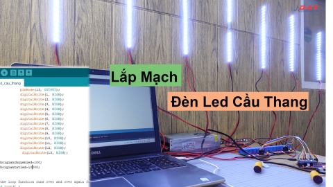 Chế Bộ Led Cầu Thang Tự Động Sáng Cực Dễ | Điện tử DAT