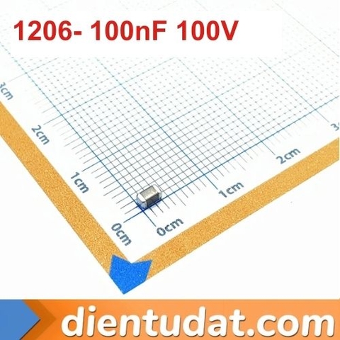Tụ Dán 104 100nF 0.1uF 100V 1206 SMD 10%