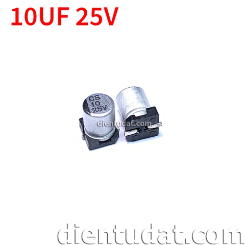 Tụ Nhôm SMD 10uF 25V 4*5.4mm 20%