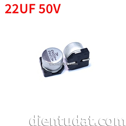 Tụ Nhôm SMD 22uF 50V 6.3*5.4mm 20%