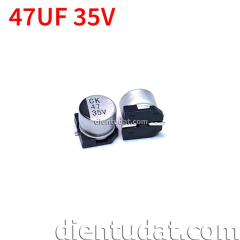 Tụ Nhôm SMD 4.7uF 35V 4*5.4mm 20%