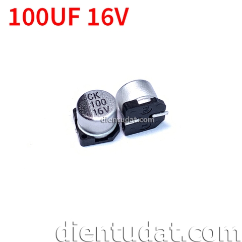 Tụ Nhôm SMD 100uF 16V 6.3*5.4mm 20%