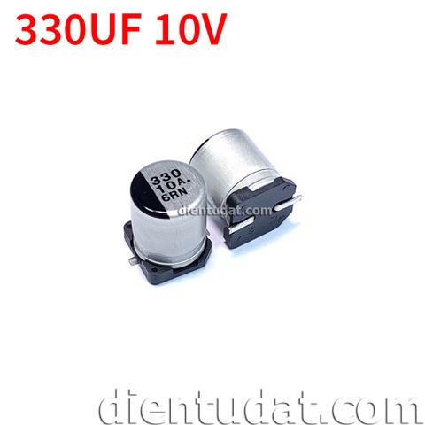 Tụ Nhôm SMD 330uF 10V 8*10.5mm  20%