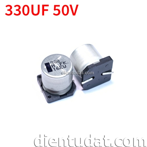 Tụ Nhôm SMD 330uF 50V 12.5*13.5mm 20%